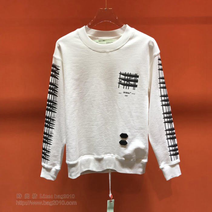 OffWhite男裝 19-20FW新款 最高品質 off圓領衛衣 off白色印花套頭男衛衣  tzy2267